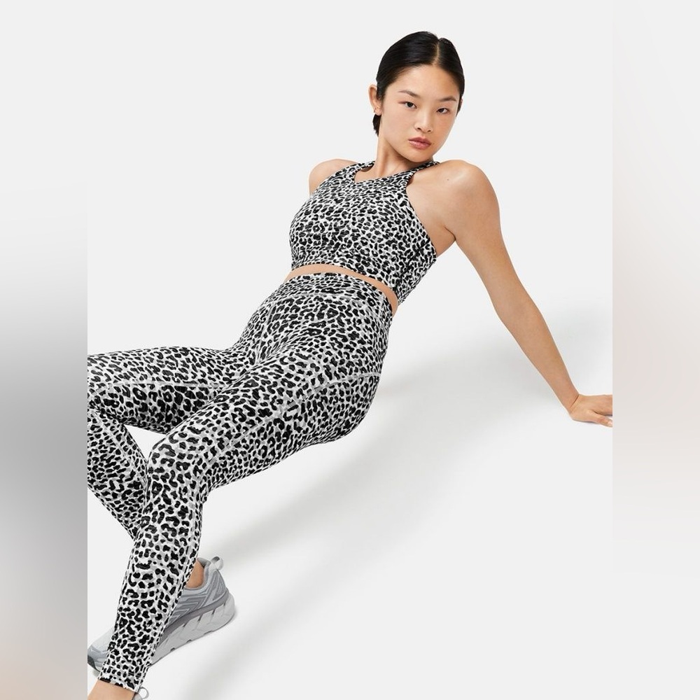 Outdoor Voices Leopard Print Sports Bra and Leggings